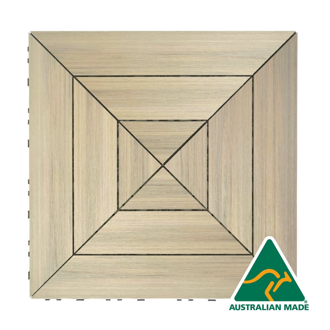 WPC Wood Decking Tile - Indoor & Outdoor Tile - Beach - Australian Made - P1 - Lazy Tiles