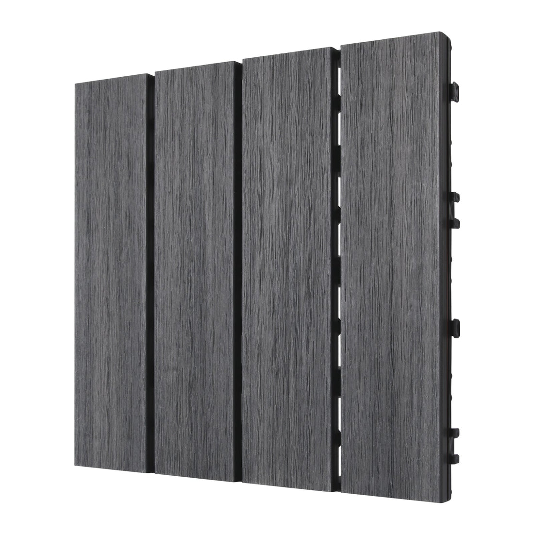 WPC Wood Decking Tile - Indoor & Outdoor Tile - Ash - Lazy Tiles