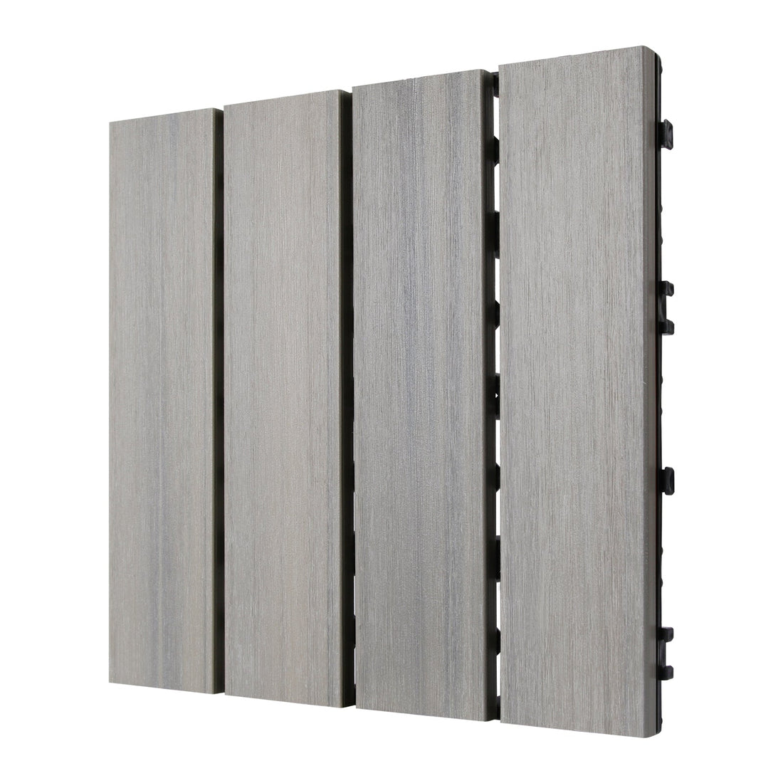 WPC Wood Decking Tile - Indoor & Outdoor Tile - Sky Grey - Lazy Tiles