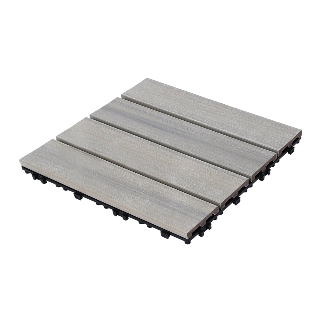 WPC Wood Decking Tile - Indoor & Outdoor Tile - Sky Grey - Lazy Tiles