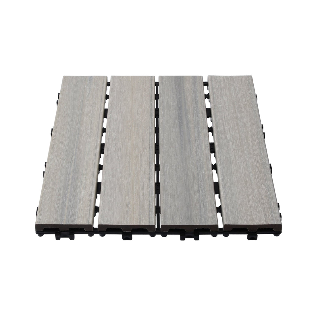 WPC Wood Decking Tile - Indoor & Outdoor Tile - Sky Grey - Lazy Tiles