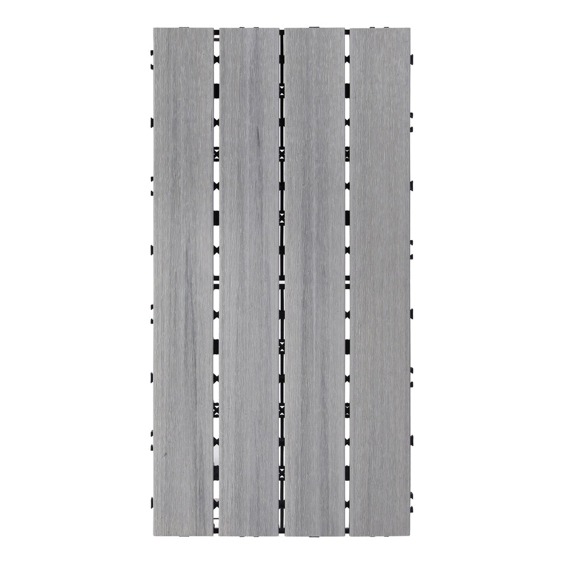WPC Wood Decking Tile Plus - Indoor & Outdoor Tile - Sky Grey - Lazy Tiles