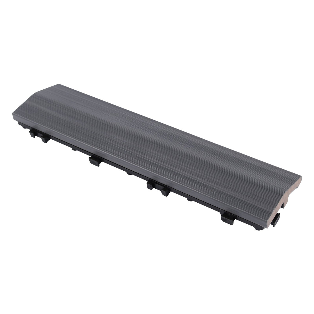 WPC Wood Tiles Ramp Edge - Indoor & Outdoor Tile - Ash - Lazy Tiles