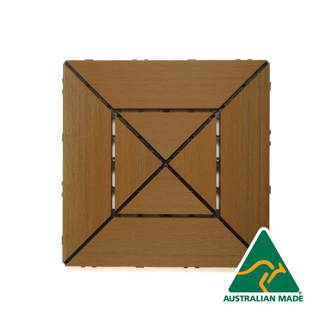 WPC Wood Decking Tile - Indoor & Outdoor Tile - Oak - Australian Made - D1 - Lazy Tiles
