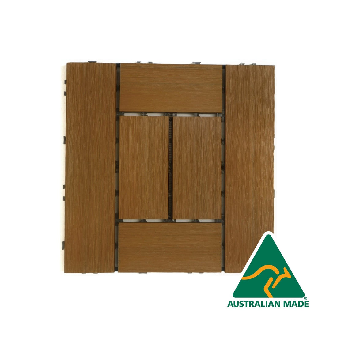 WPC Wood Decking Tile - Indoor & Outdoor Tile - Oak - Australian Made - D3 - Lazy Tiles