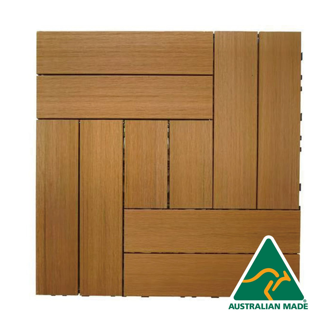 WPC Wood Decking Tile - Indoor & Outdoor Tile - Oak - Australian Made - P4 - Lazy Tiles
