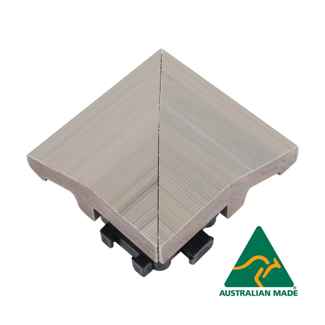 WPC Wood Tile Corner Edge - Indoor & Outdoor Tile - Beach - Australian Made - Lazy Tiles