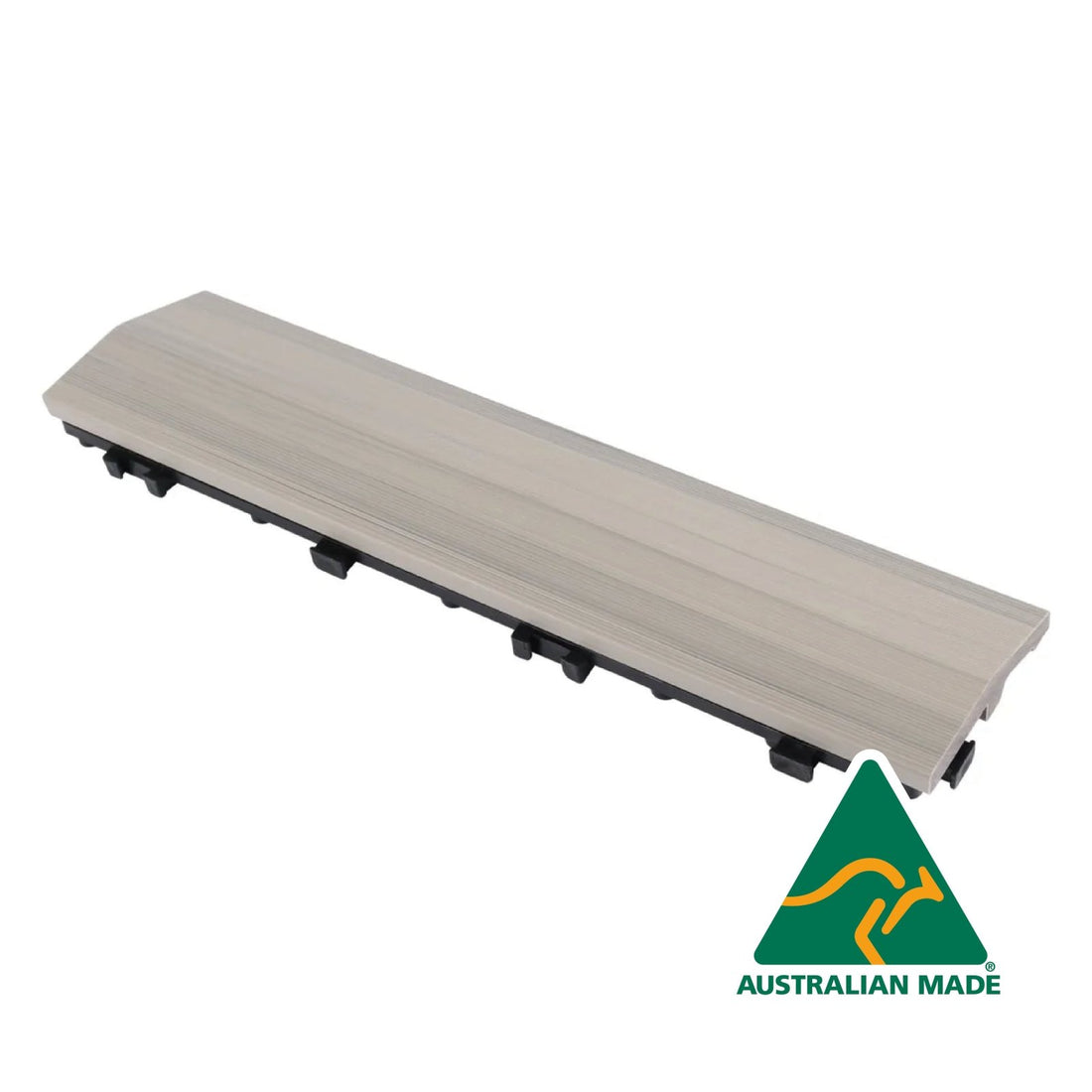 WPC Wood Tiles Ramp Edge - Indoor & Outdoor Tile - Beach - Australian Made - Lazy Tiles