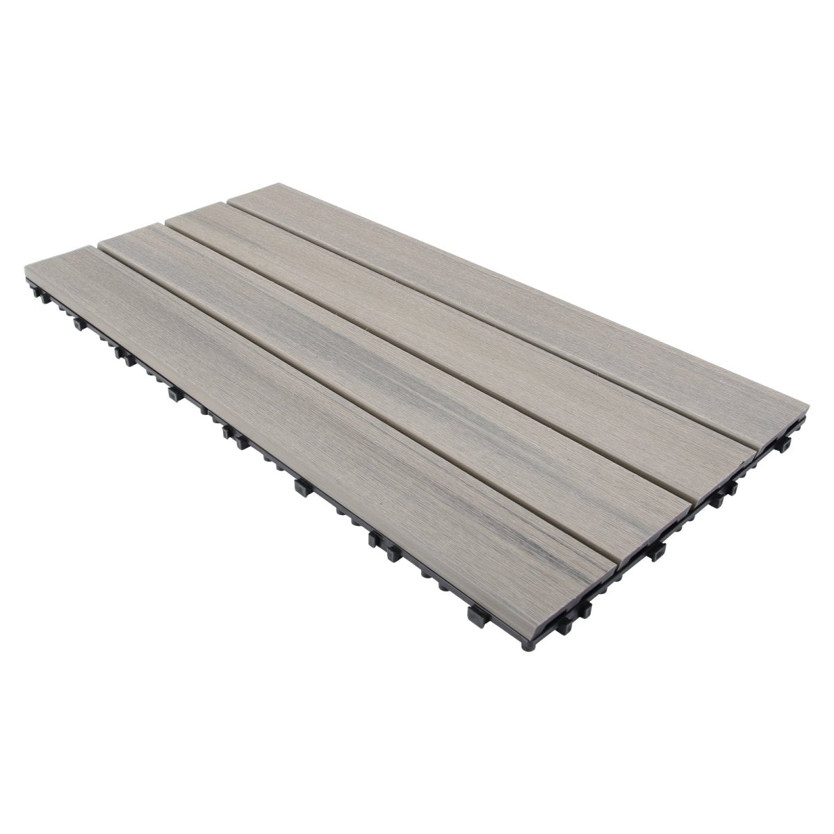 WPC Wood Tiles Ramp Edge - Indoor & Outdoor Tile - Ash – Lazy Tiles