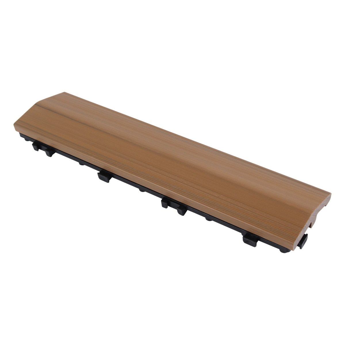 WPC Wood Tiles Ramp Edge - Indoor & Outdoor Tile - Oak – Lazy Tiles