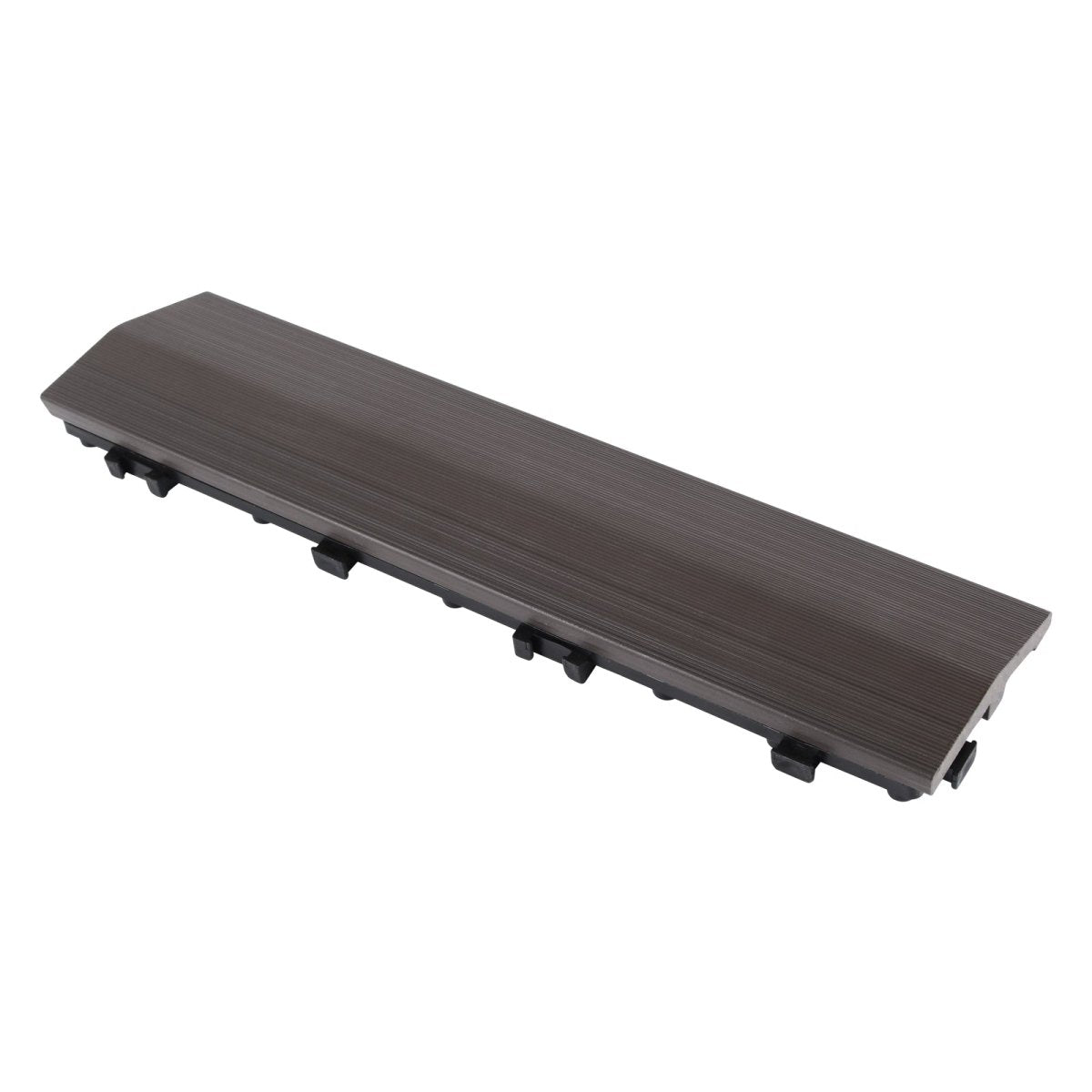 Wood Ramp Edge WPC Wood Tiles Ramp Edge - Indoor & Outdoor Tile - Walnut – Lazy Tiles