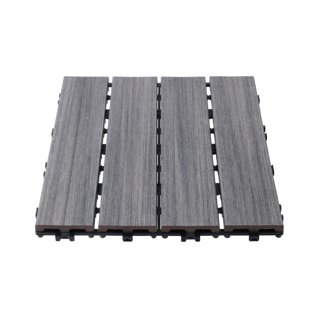 WPC Wood Decking Tile - Indoor & Outdoor Tile - Ash - Lazy Tiles