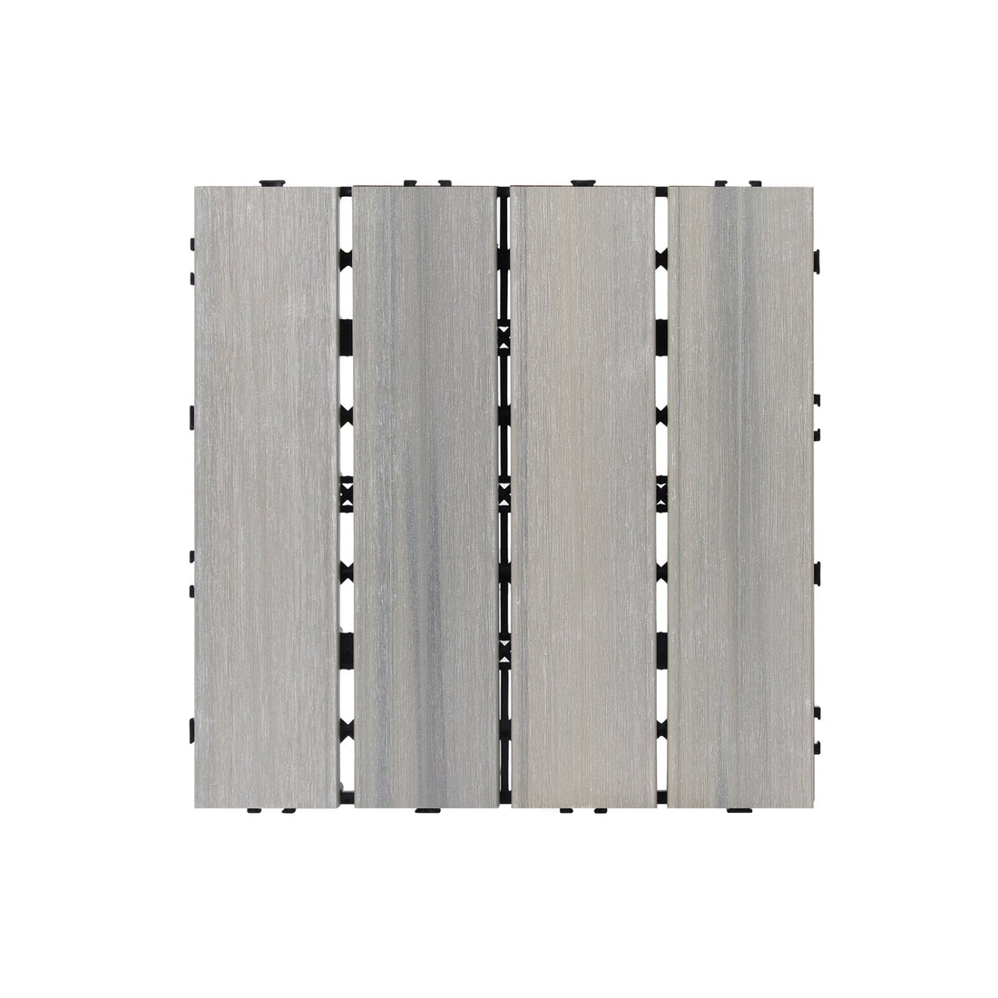 WPC Wood Decking Tile - Indoor & Outdoor Tile - Sky Grey - Lazy Tiles
