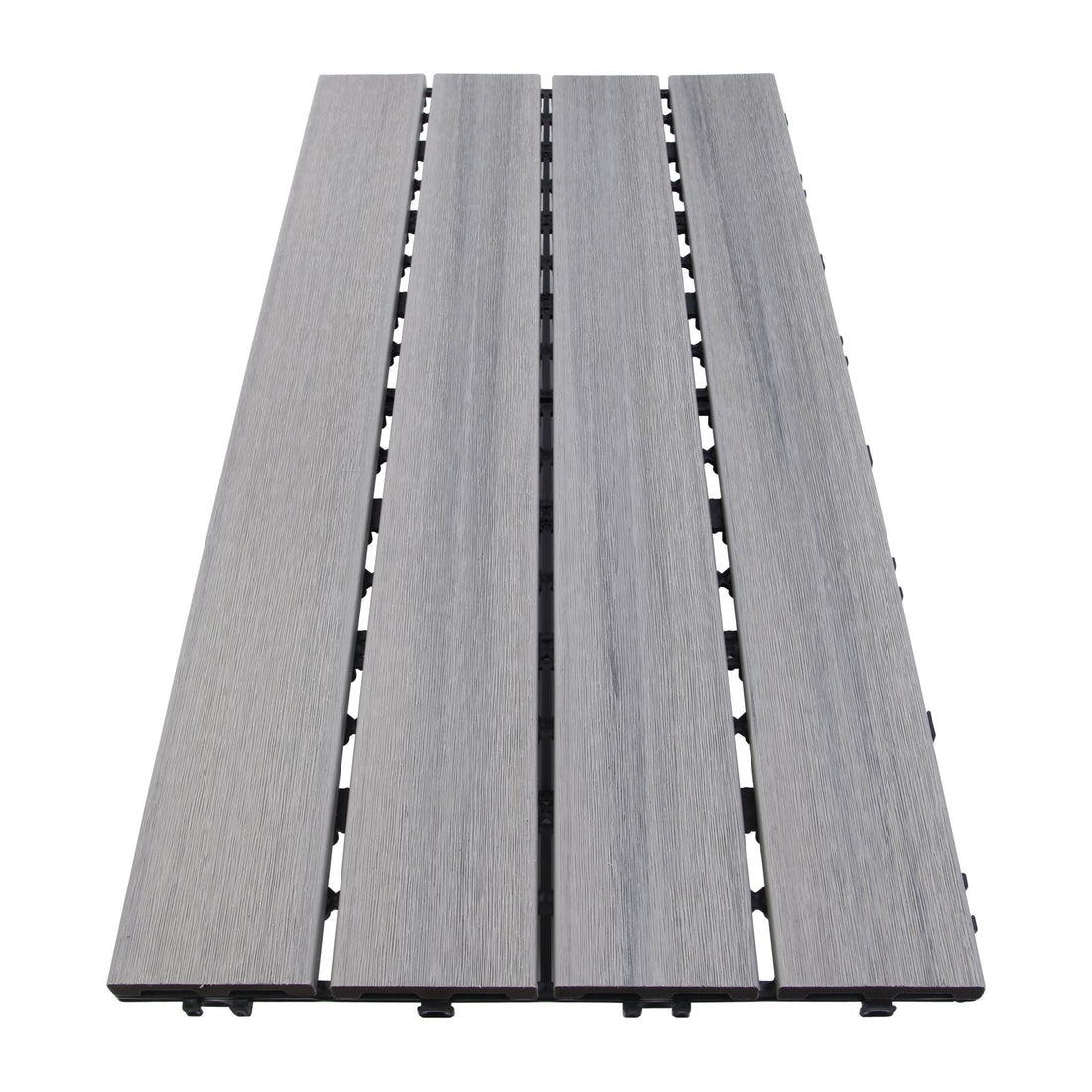 WPC Wood Decking Tile Plus - Indoor & Outdoor Tile - Sky Grey - Lazy Tiles